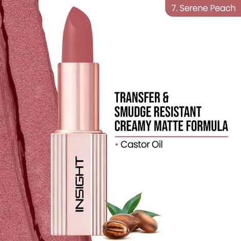 Buy INSIGHT Soft Blur Matte Lipstick - Serene Peach 4.2 gm - Purplle