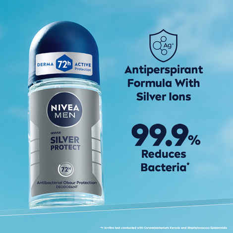 Buy Nivea Men Silver Protect Roll On(50ml) - Purplle