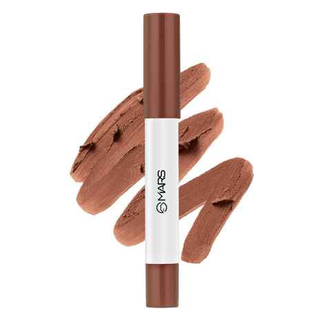 Buy Mars Cloud Kiss Soft-Matte Lip Crayon (1.8 gm) (02-Cocoa Whisper) | Infused With Corn & Rice Starch | 8+ Hr Long-Lasting | Feather-Light Texture | One-Stroke Smooth Glide | Full Coverage | Non Drying - Purplle