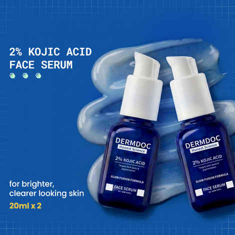 Buy DERMDOC Kojic Skin Brightening Serum (Pack of 2) (20ml) - Purplle