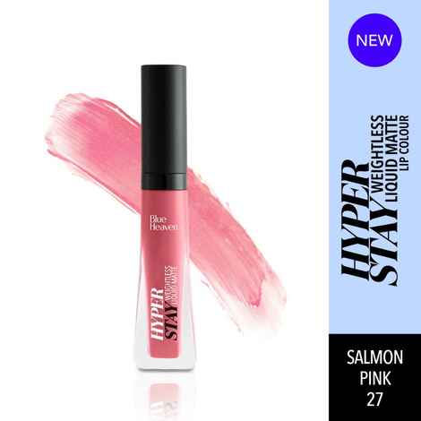 Buy Blue Heaven Hyperstay Weightless Liquid Matte Lipcolor, Salmon Pink -27, 6 ml - Purplle