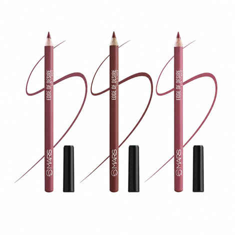 Buy Mars Edge Of Desire Matte Lip Liner | Set Of 3 | 02-Pink Affair - Purplle