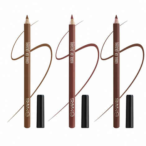Buy Mars Edge Of Desire Matte Lip Liner | Set Of 3 | 04-Mocha Muse - Purplle