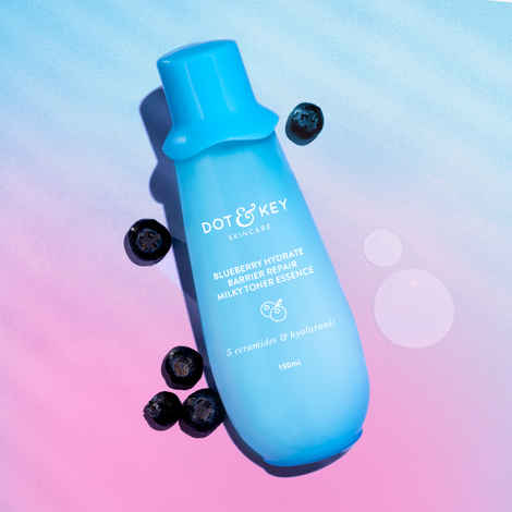 Buy Dot & Key Blueberry Hydrate Barrier Repair Milky Toner Essence with 5 Ceramides & Hyaluronic - 150 ml - Purplle