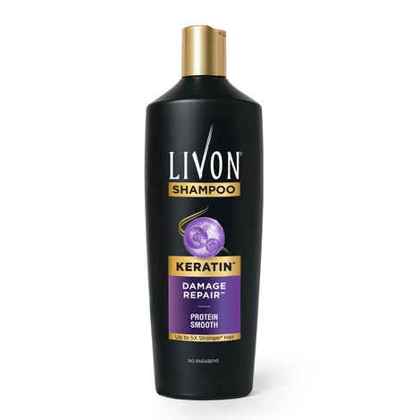 Buy Livon Keratin Shampoo for Women & Men | Repairs Damaged Hair | 340 ml - Purplle