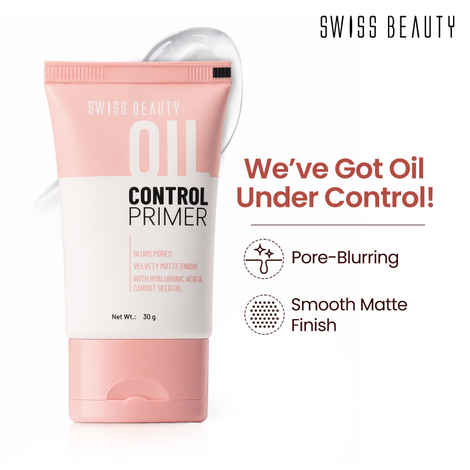 Buy Swiss Beauty Oil Control Primer | Pore-Blurring | Smooth Matte Finish | Lightweight, 30 gm - Purplle