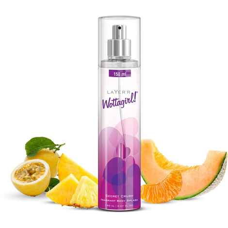 Buy Layerr Wottagirl ! Fragrant Body Splash - SECRET CRUSH 150 ml | fragrance for women | body mist for women - Purplle