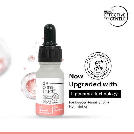 Buy Deconstruct 5% Niacinamide Serum for Oily Skin + 2% Alpha Arbutin,Liposomal Technology, 4-in-1 10 ml - Purplle