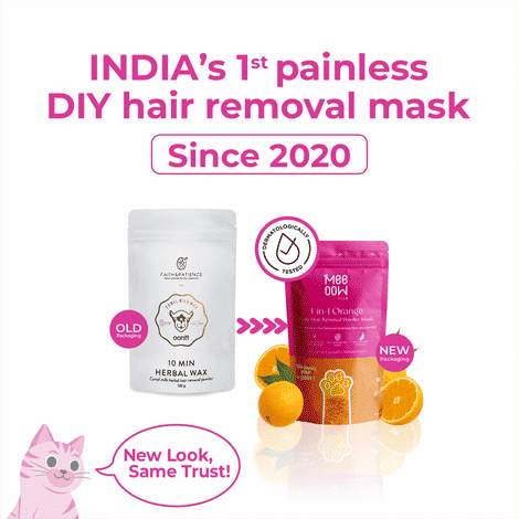 Buy Meeoow Club 4-in-1 Orange Body Hair Removal Powder Mask (80 gm) - Purplle