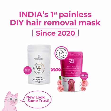 Buy Meeoow Club 4-in-1 Rose Body Hair Removal Powder Mask (80 gm) - Purplle