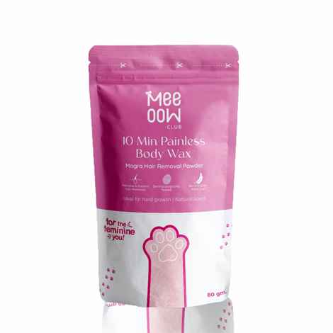 Buy Meeoow Club 4-in-1 Mogra Body Hair Removal Powder Mask (80 gm) - Purplle