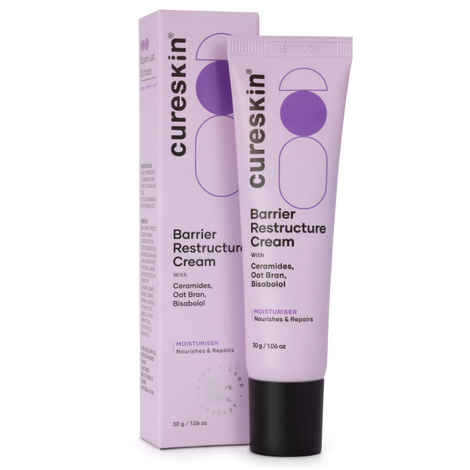 Buy Cureskin Barrier Restructure Cream | Nourishes and Repairs | Ceramides, Oat Brand, Bisabolo (30 gm) - Purplle