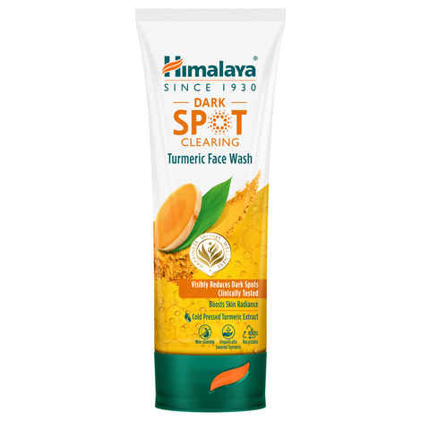 Buy Himalaya Dark Spot Clearing Turmeric Face Wash | Reduce dark spots in 7 days | Organically sourced & Cold-pressed turmeric | 100 ml - Purplle