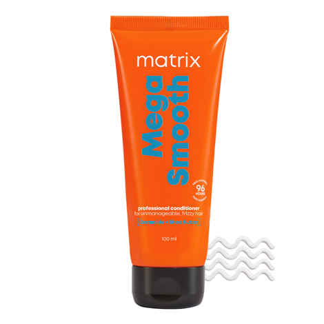 Buy Matrix Mega Smooth Conditioner for Frizzy Hair with Shea Butter and Ceramides for Max Smoothness for 4 Days for All Hair Types Used by 1 Lakh Hairstylists Paraben Free Professional Treatment, 100 ml - Purplle