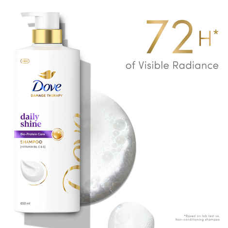Buy Dove Daily Shine Shampoo (650 ml) - Purplle