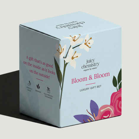 Buy Juicy Chemistry Bloom & Bloom Gift Box | Skincare Gift Set | Self Care & Beauty Hamper 4 pcs - Purplle