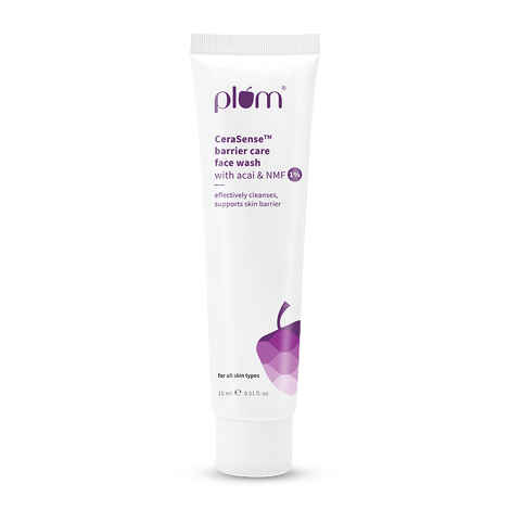 Buy Plum CeraSense™ Barrier Care Face Wash with Acai & 1% NMF | 15 ml - Purplle