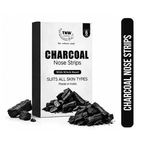 Buy TNW The Natural Wash Charcoal Nose Strip(1*6 Strips) - Purplle