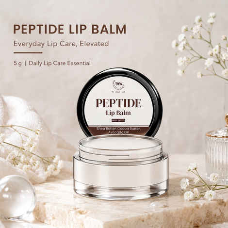 Buy TNW The Natural Wash Peptide Lip Balm Vanilla | Hydrates, Softens & Protects Lips | Shea, Cocoa & Avocado Oils | Paraben-Free | 5 gm - Purplle