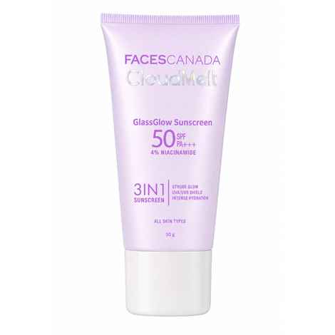 Buy FACES CANADA CloudMelt GlassGlow Sunscreen 50 gm - Purplle