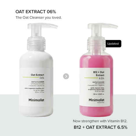 Buy Minimalist B12 + Oat Extract 6.5% Gentle Cleanser 120 ml - Purplle