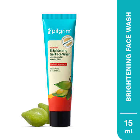 Buy Pilgrim Minis - Vitamin C Brightening Gel Face Wash (15 ml) - Purplle