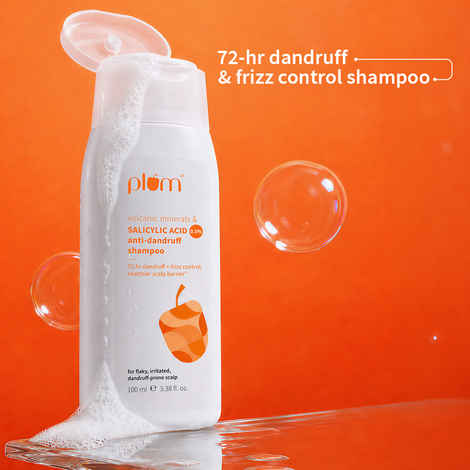 Buy Plum Volcanic Minerals & Salicylic Acid 0.5% Anti-Dandruff Shampoo | (100 ml) - Purplle