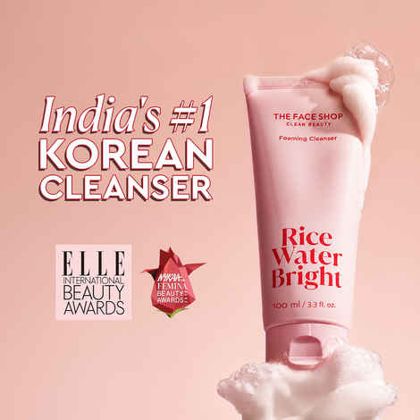 Buy The Face Shop Rice Water Bright Cleansing Foam 100 ml - Purplle