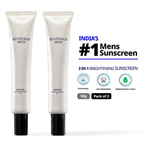 Buy Reginald Men SPF 50+ PA++++ Sunscreen (100 gm ) | Daily Sun Protection for Men (Pack of 2,50 gm x 2) - Purplle