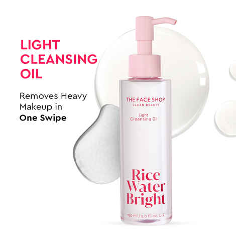 Buy The Face Shop Rice Water Bright Light Cleansing Oil (150 ml) - Purplle