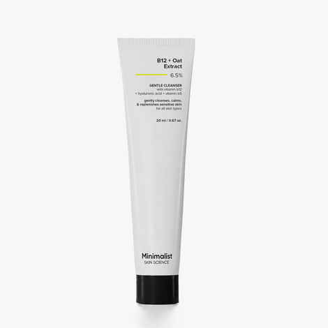 Buy Minimalist Vitamin B12 + Oat Extract 6.5% Gentle Cleanser 20 ml - Purplle