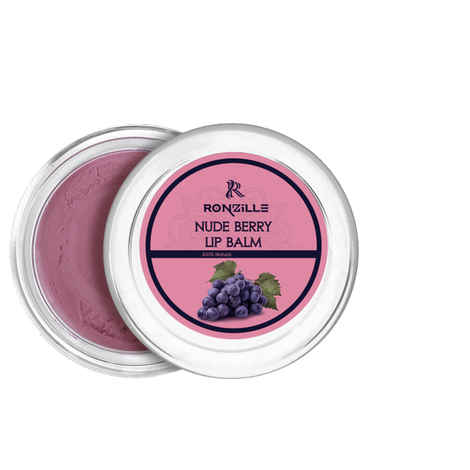Buy Ronzille Lip Balm For Dry, Damaged and Bright Lips With Enriched, Shea butter & Essential Oils For Women & Men, (8 gm,Nude Berry) - Purplle