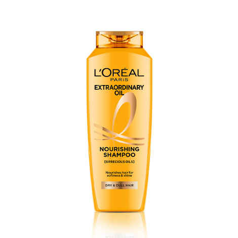 Buy L'Oreal Paris Extraordinary Oil Nourishing Shampoo For Dry and Dull Hair, Smoothens Hair, 650 ml - Purplle