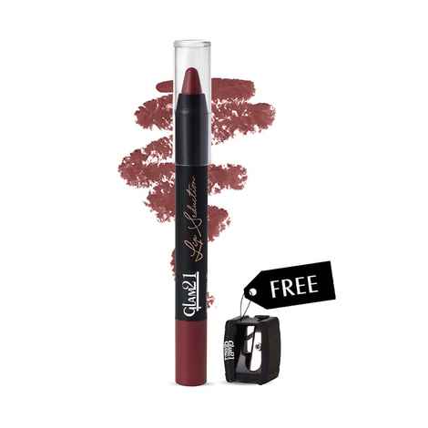 Buy Glam21 Lip Seduction Non- Transfer Crayon Lipstick| Lightweight & Longlasting|Creamy Matte Formula - 3.6 gm|Silky Brown|09 - Purplle