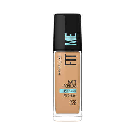 Buy Maybelline New York Liquid Foundation, Fit Me Matte + Poreless, The Archies Limited Edition, Shade 228, 30 ml - Purplle