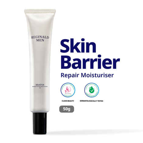 Buy Reginald Men Barrier Repair Moisturizer For Normal, Dry, Combination & Sensitive Skin | 24-Hour Hydration with 9 actives | Repairs Damaged Skin |Non Oily & Non Sticky (50 gm) - Purplle