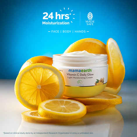Buy Mamaearth Vitamin C Daily Glow Light Moisturizing Cream 200 gm - Purplle