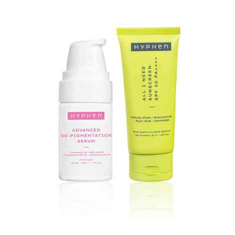 Buy Hyphen Dark Spot Reset Kit Advanced De- Pigmentation Serum 30 ml + All I Need Sunscreen 30 ml Combo of 2 - Purplle