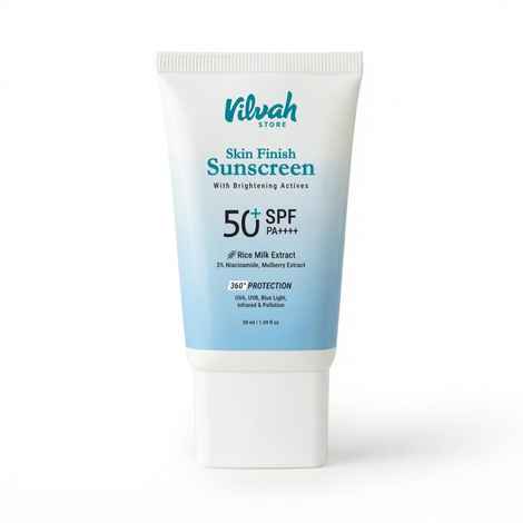 Buy Vilvah Store Skin Finish Sunscreen SPF 50 - 50 ml - Purplle