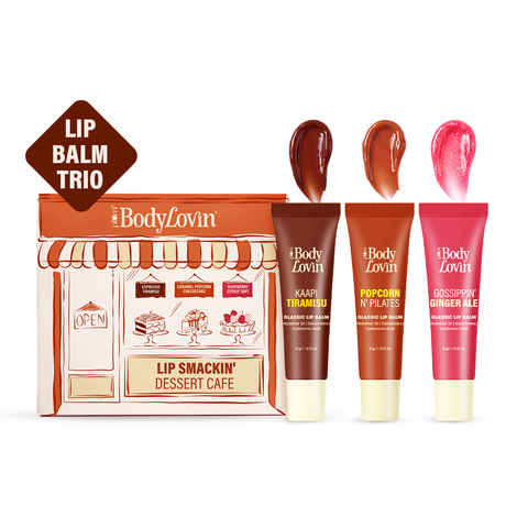 Buy Plum BodyLovin' Lip Smackin' Dessert Cafe | Lip Balms (Set of 3) (9 gm) - Purplle