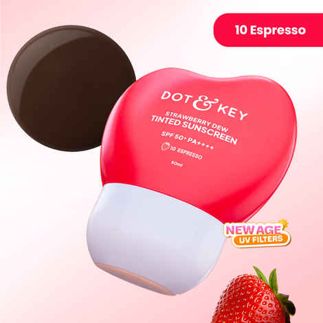 Buy Dot & Key Strawberry Dew Tinted Sunscreen In-Vivo Tested SPF 50+ PA++++ With New-Age UV Filters - 10 Espresso - (50 ml) - Purplle