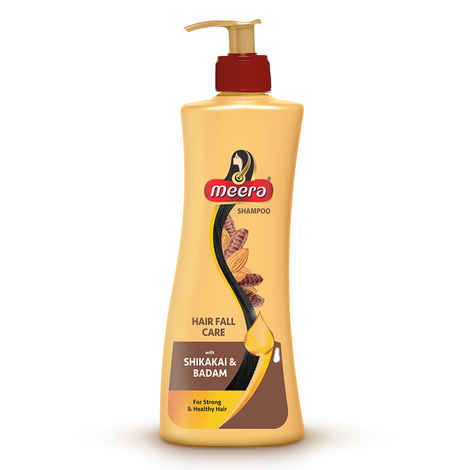 Buy Meera Hairfall Care Shampoo with Badam & Shikakai | Strengthens Roots & Reduces Hair Fall | Paraben-Free Formula for Men & Women | Strong, Healthy Hair (340 ml) - Purplle