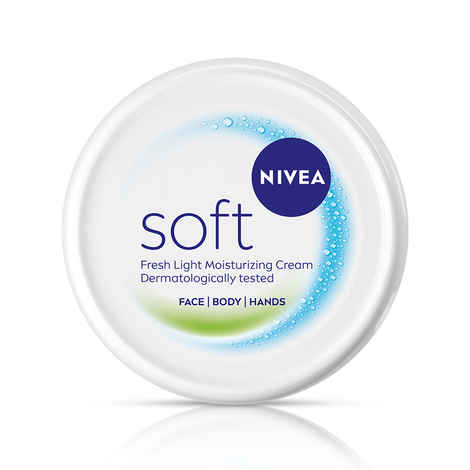 Buy Nivea Soft Moisturizing Cream, Lightweight Non-Sticky Daily Moisturizer with 72Hr Hydration, Vitamin E & Jojoba Oil | Hydrating Face, Body & Hand Cream for Dry to Normal Skin, Soft Glowing Skin - 100 ml - Purplle