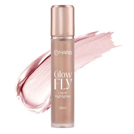 Buy Mars Glow Fly Liquid Highlighter (10 ml) (01-Winged Rose) | Enriched With Sunflower Seed Oil | Radiant Glow | No Chunky Particles | Light-Weight & Long-Lasting | Ultra Blendable Formula - Purplle