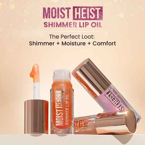 Buy Swiss Beauty Moist Heist Shimmer Lip Oil | Luminous Shine | Hydrating | Lightweight - Orange Alert - 4.8 gm - Purplle