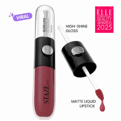 Buy Staze Gloss Lock 2-in-1 Matte Liquid Lipstick + High-Shine Gloss | Long-Lasting |07 I'm Dreamy (7 gm) - Purplle