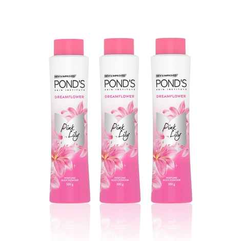 Buy Ponds Dreamflower Fragrant Talc with Pink Lily 300 gms (Pack of 3) - Purplle