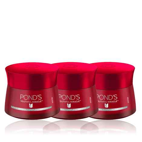 Buy Ponds Youthful Miracle Hexyl Retinol Complex Renew & Repair Day Cream 50 gm SPF 15 PA++ (Pack of 3) - Purplle