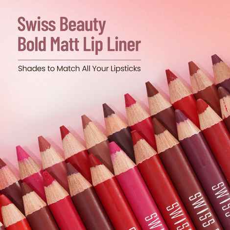 Buy Swiss Beauty Bold Matt Lip Liner Pencil - Dark Chocolate ( 1.6 gm ) - Purplle