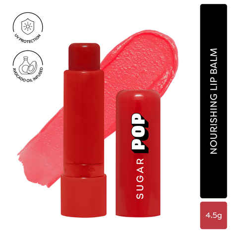 Buy SUGAR POP Nourishing Lip Balm 02 Cherry - 4.5 gm | Hydrating | Moisturizing | SPF Protection | Intense Care - Purplle